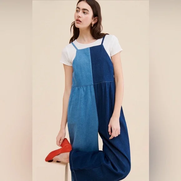 Rita Row Neo Colorblock Jumpsuit from Anthropologie - Picture 2 of 8